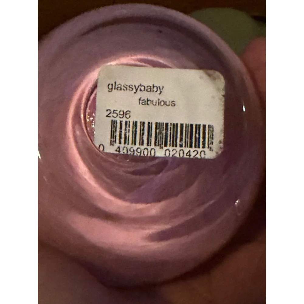 glassybaby Fabulous Pink HandBlown Glass Votive Candle Holder Retired Triskelion
